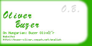 oliver buzer business card